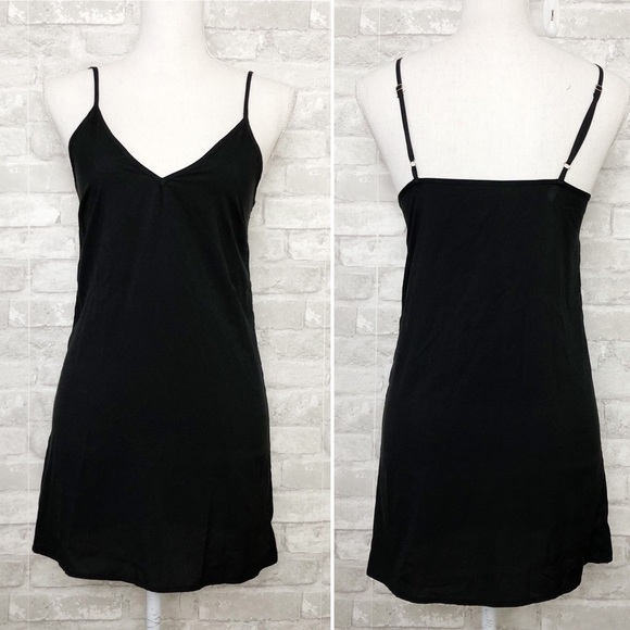 NWOT GENERATION LOVE Black Chiffon Ruffle Long Sleeve Mini Dress w/ Pockets - Picture 14 of 16